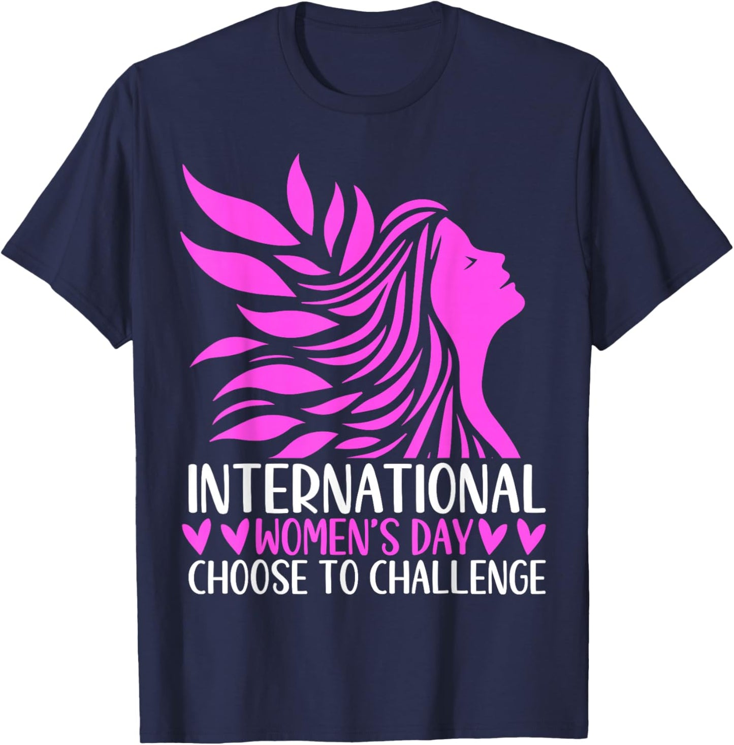 International Women's Day Choose to Challenge T-Shirt - T-Shirt | Navy