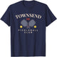Townsend, DE Pickleball Club for Paddle Lovers T-Shirt - T-Shirt | Navy