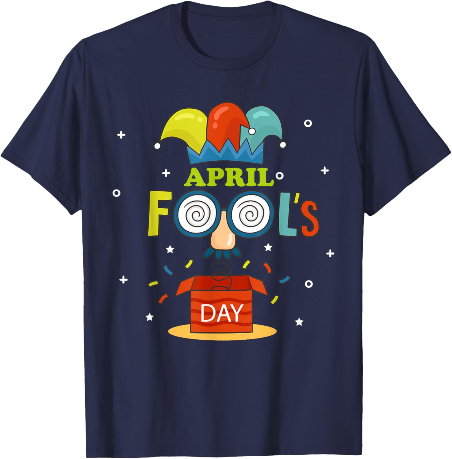 Funny April Fools Day Pranks Kit 1st April Jokes T-Shirt - T-Shirt | Navy