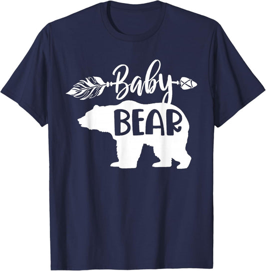 Funny Baby Bear Family Matching Kid Men Women Gifts T-Shirt - T-Shirt | Navy