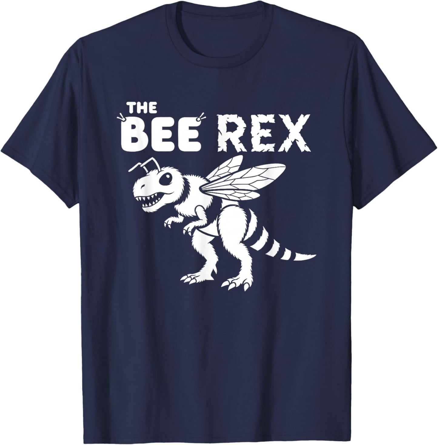 The Bee Rex Funny Women T-Shirt - T-Shirt | Navy