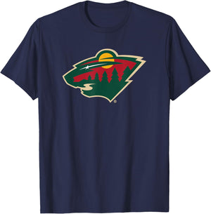 Minnesota Wild Icon Officially Licensed T-Shirt - T-Shirt | Navy