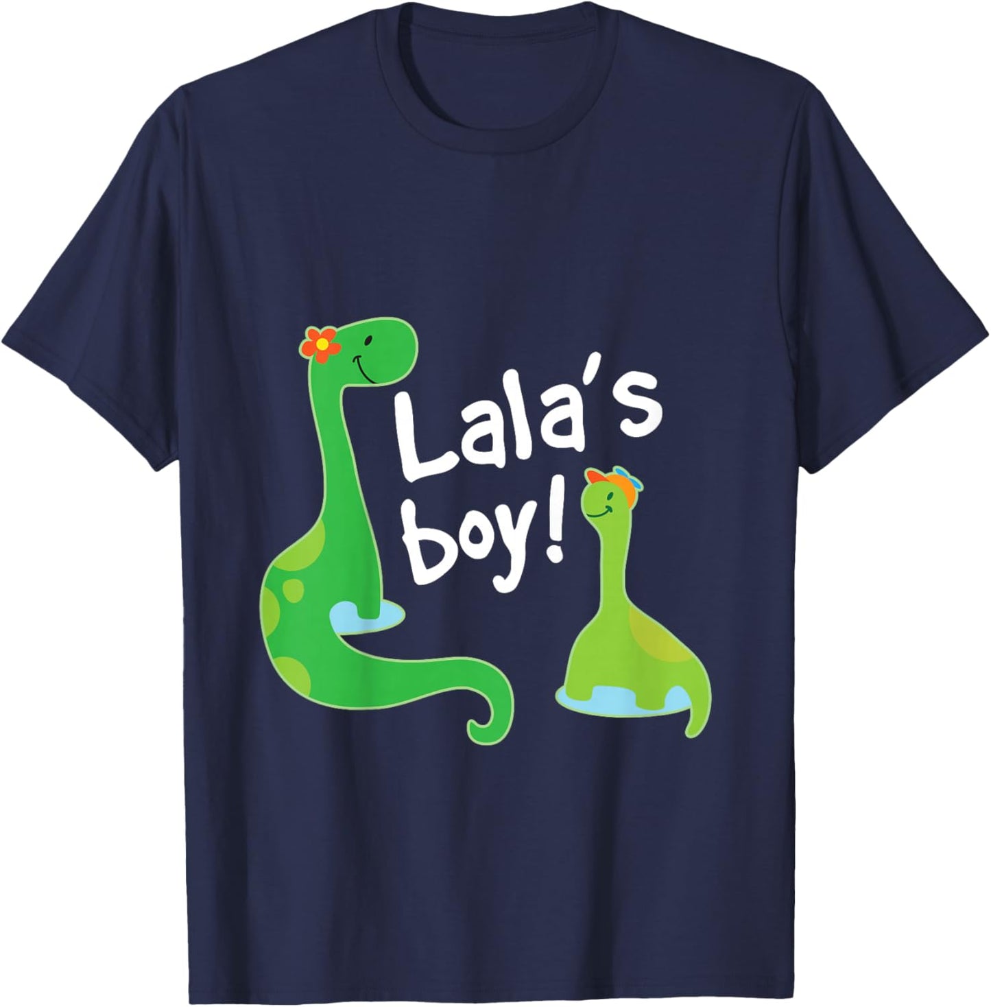 Kids Lala's Boy Grandson Dinosaur T-Shirt - T-Shirt | Navy
