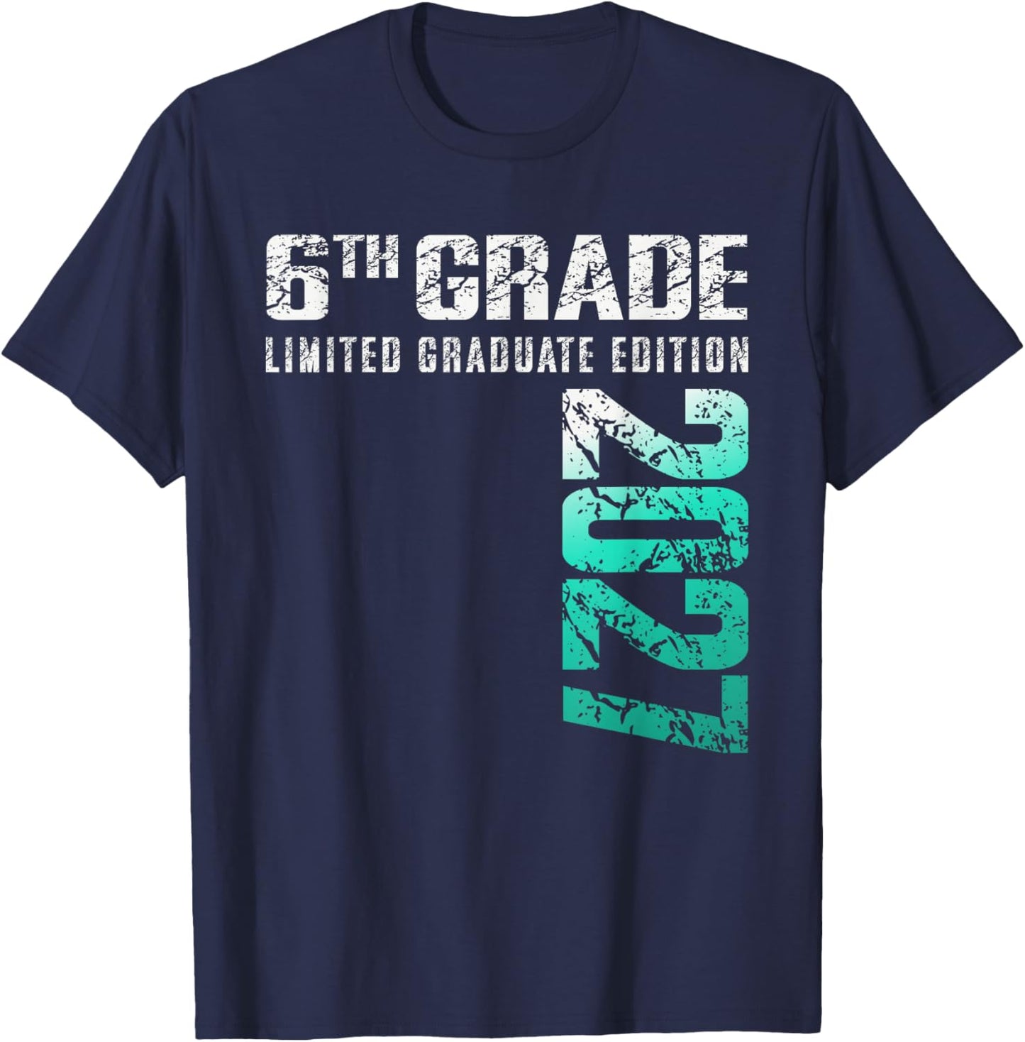 6th Grade Graduation Class of 2027 T-Shirt - T-Shirt | Navy
