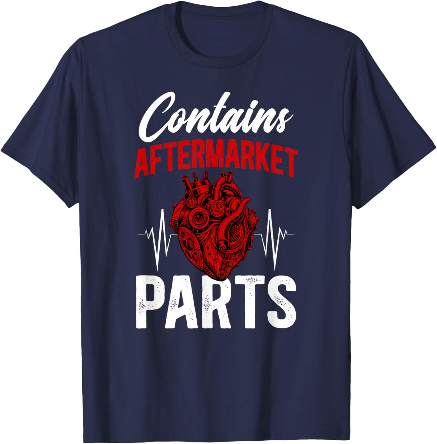 Open Heart Surgery Recovery Funny Open Heart Surgery Warrior T-Shirt - T-Shirt | Navy