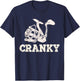 Cranky Fishing Lovers Gift , Women, Boys and Girls T-Shirt - T-Shirt | Navy