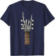 Rock On Skeleton Hand Guitar Rock & Roll Men Women Rock Band T-Shirt - T-Shirt | Navy