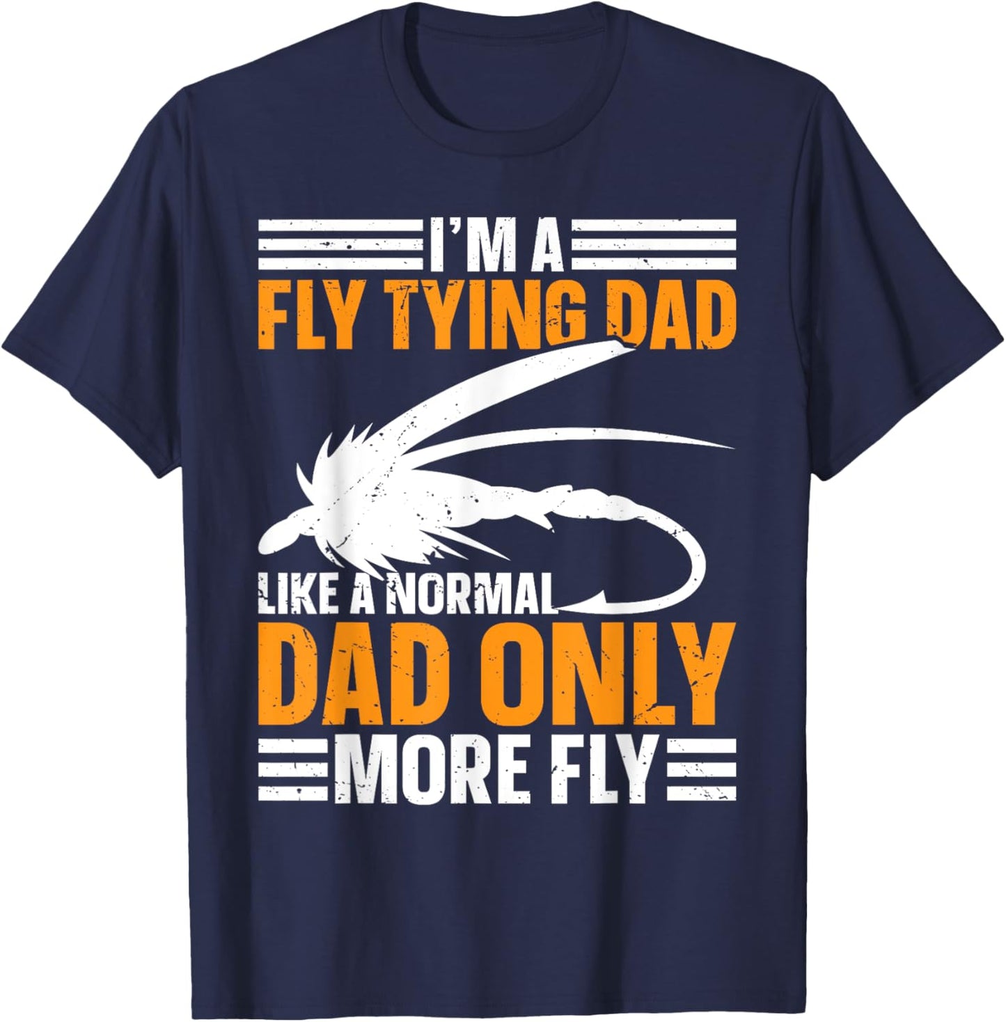 Fly Tying Dad T-Shirt - T-Shirt | Navy