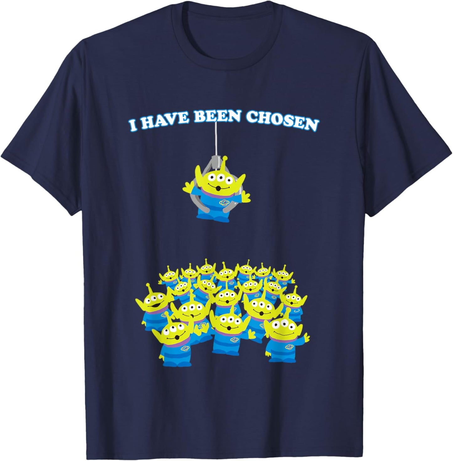 Disney Pixar Toy Story I Have Been Chosen Cute Aliens Logo T-Shirt - T-Shirt | Navy