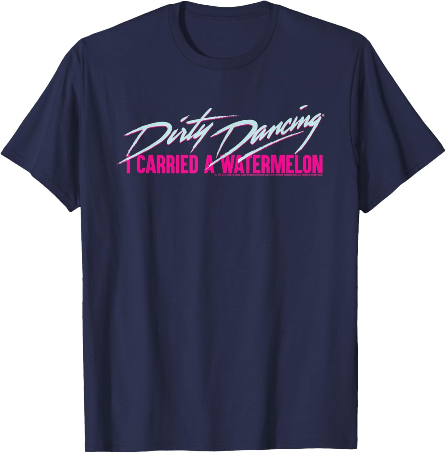 Dirty Dancing I Carried A Watermelon Frances Quote Text T-Shirt - T-Shirt | Navy