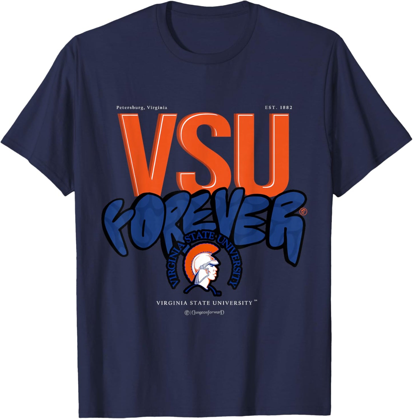 The Yard Essentials - Virginia State University - Forever T-Shirt - T-Shirt | Navy