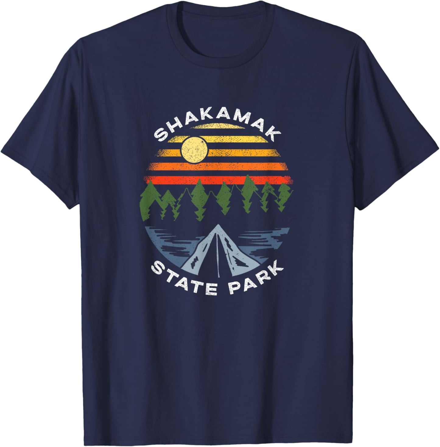 Shakamak State Park Indiana Forest Camping Vacation T-Shirt - T-Shirt | Navy