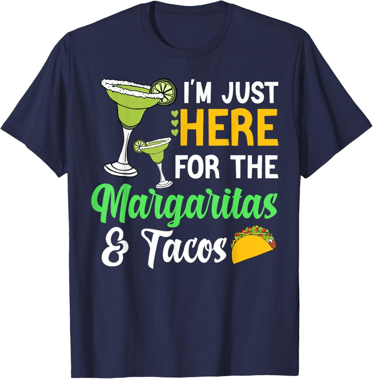 cinco de mayo Tacos And Margaritas Women mamacita Mexican T-Shirt - T-Shirt | Navy