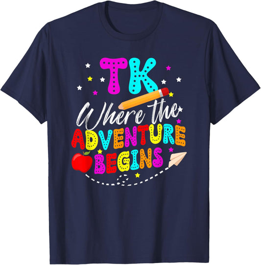 TK Funny TK Teacher Transitional Kindergarten Student T-Shirt - T-Shirt | Navy