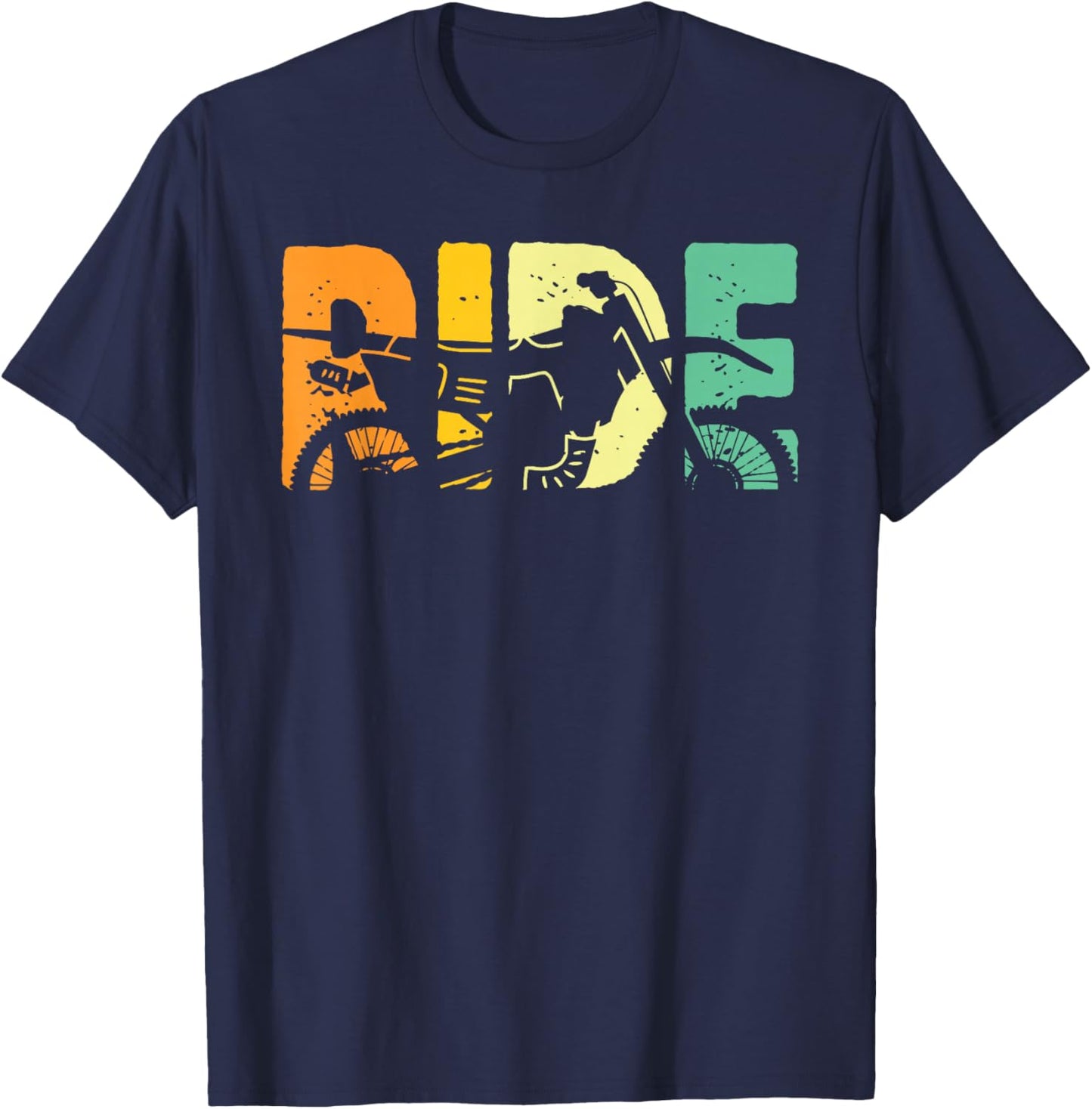 Dirt Bike Motocross Apparel - Motocross Dirt Bike T-Shirt - T-Shirt | Navy