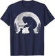 Bigfoot Boop Dog Retro Funny Sasquatch Meme Dog Lovers T-Shirt - T-Shirt | Navy