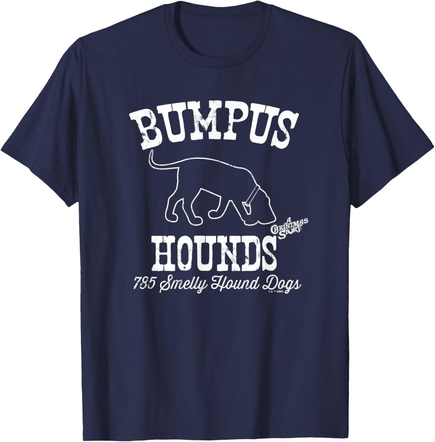 A Christmas Story Bumpus Hounds T-Shirt - T-Shirt | Navy