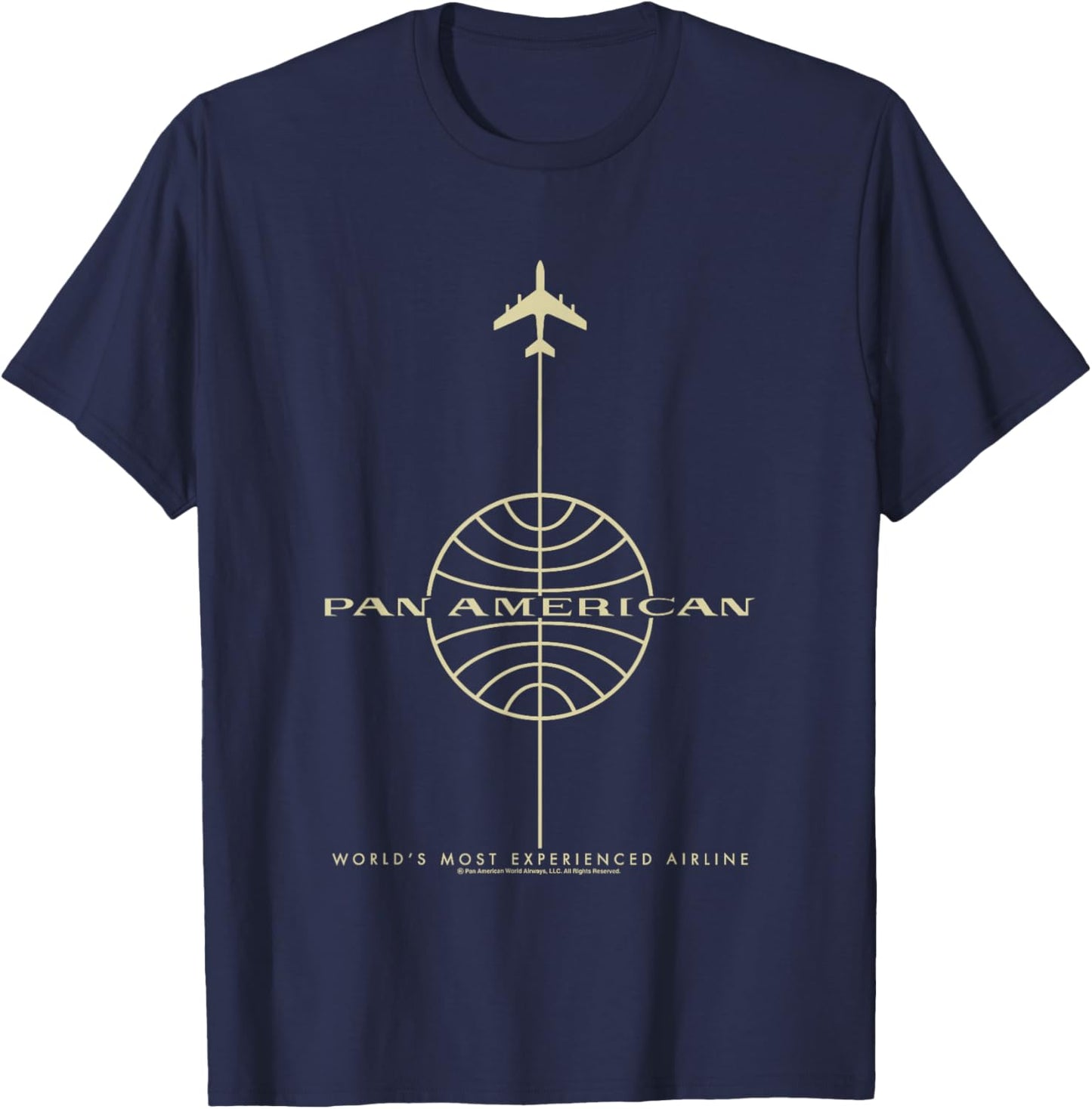 Pan Am World's Most Experienced Airline T-Shirt - T-Shirt | Navy
