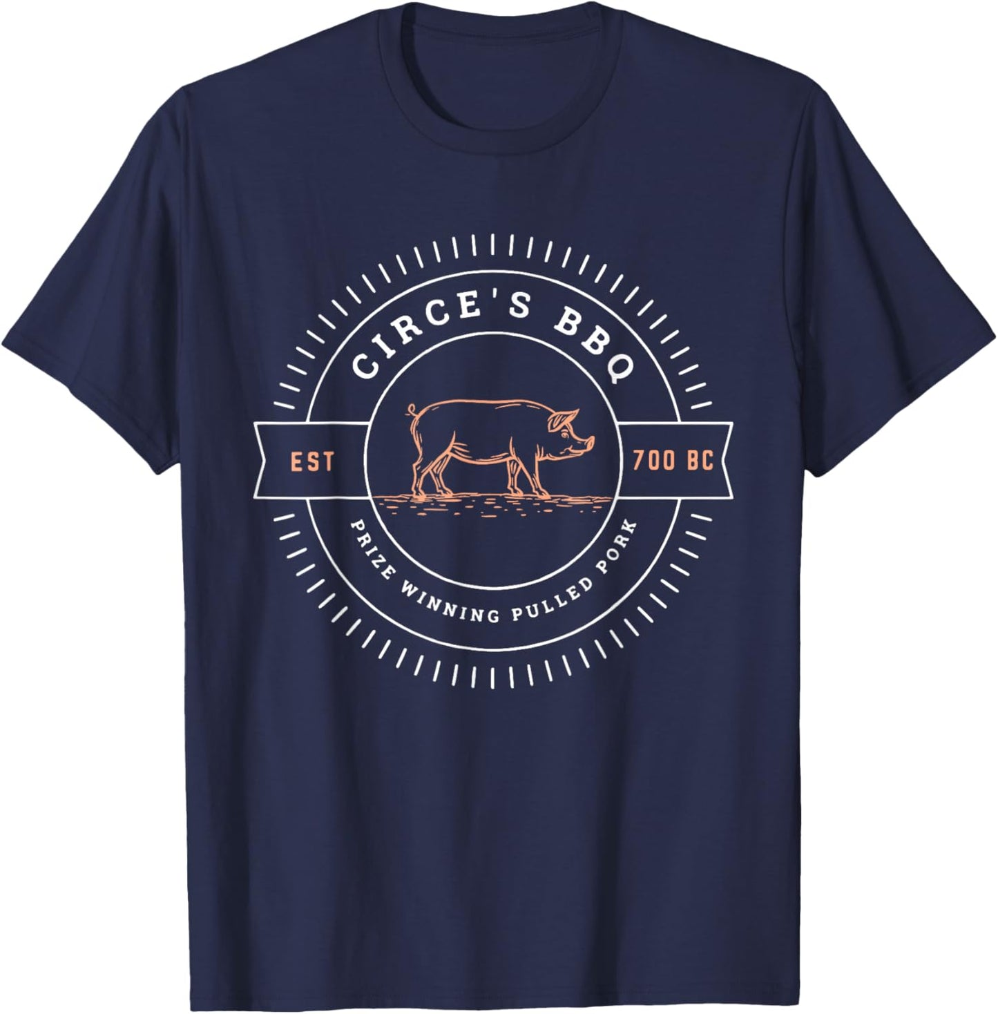 Circe's BBQ Funny Greek Mythology T-Shirt - T-Shirt | Navy