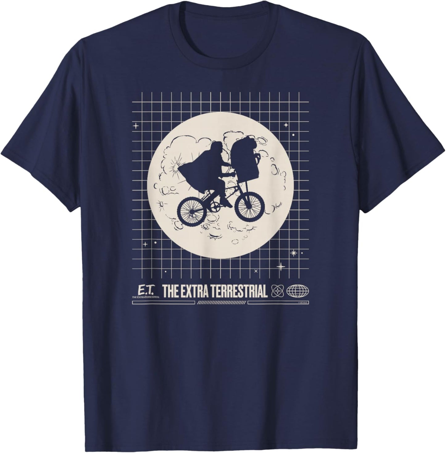 E.T. the Extra-Terrestrial Moon Retro T-Shirt - T-Shirt | Navy