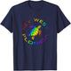 Florida Key West Rainbow Sea Turtle Stylish Beach T-Shirt - T-Shirt | Navy