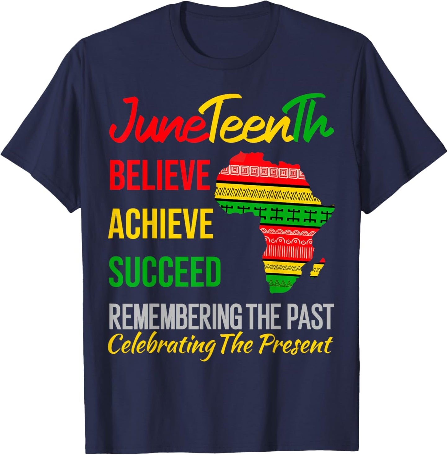 Juneteenth is My Independence Day African 1865 Juneteenth T-Shirt - T-Shirt | Navy