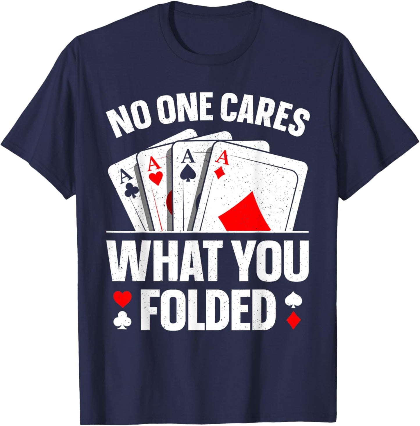Funny Poker Art Women Play Poker Lover Poker Player T-Shirt - T-Shirt | Navy