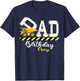 B-Day Party Dad Birthday Crew Construction Birthday Party T-Shirt - T-Shirt | Navy