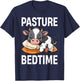 Funny Pasture Bedtime Cute Cow Pajamas PJ Sleep T-Shirt - T-Shirt | Navy