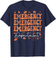 Emergency Department Thanksgiving ED Nurse ER Nurses On Back T-Shirt - T-Shirt | Navy