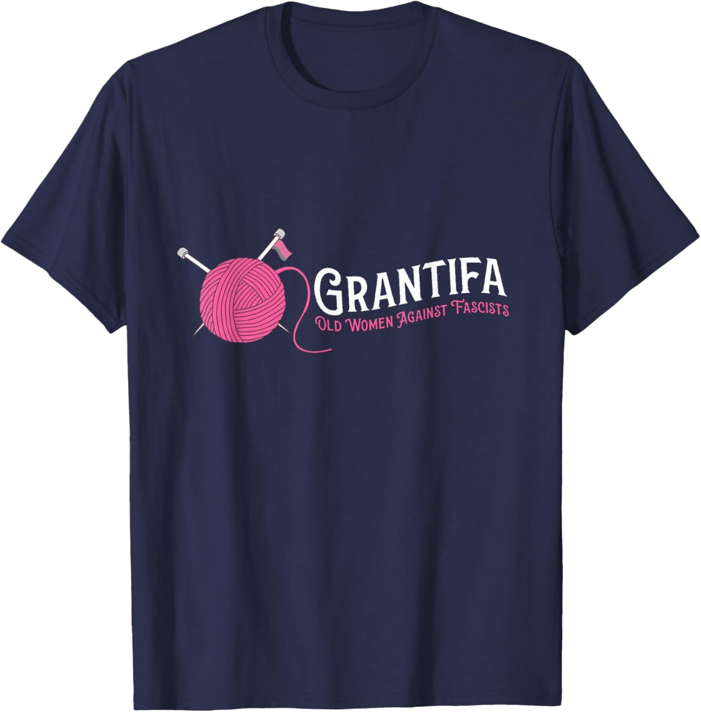 Grantifa of Women Against Fascists T-Shirt - T-Shirt | Navy