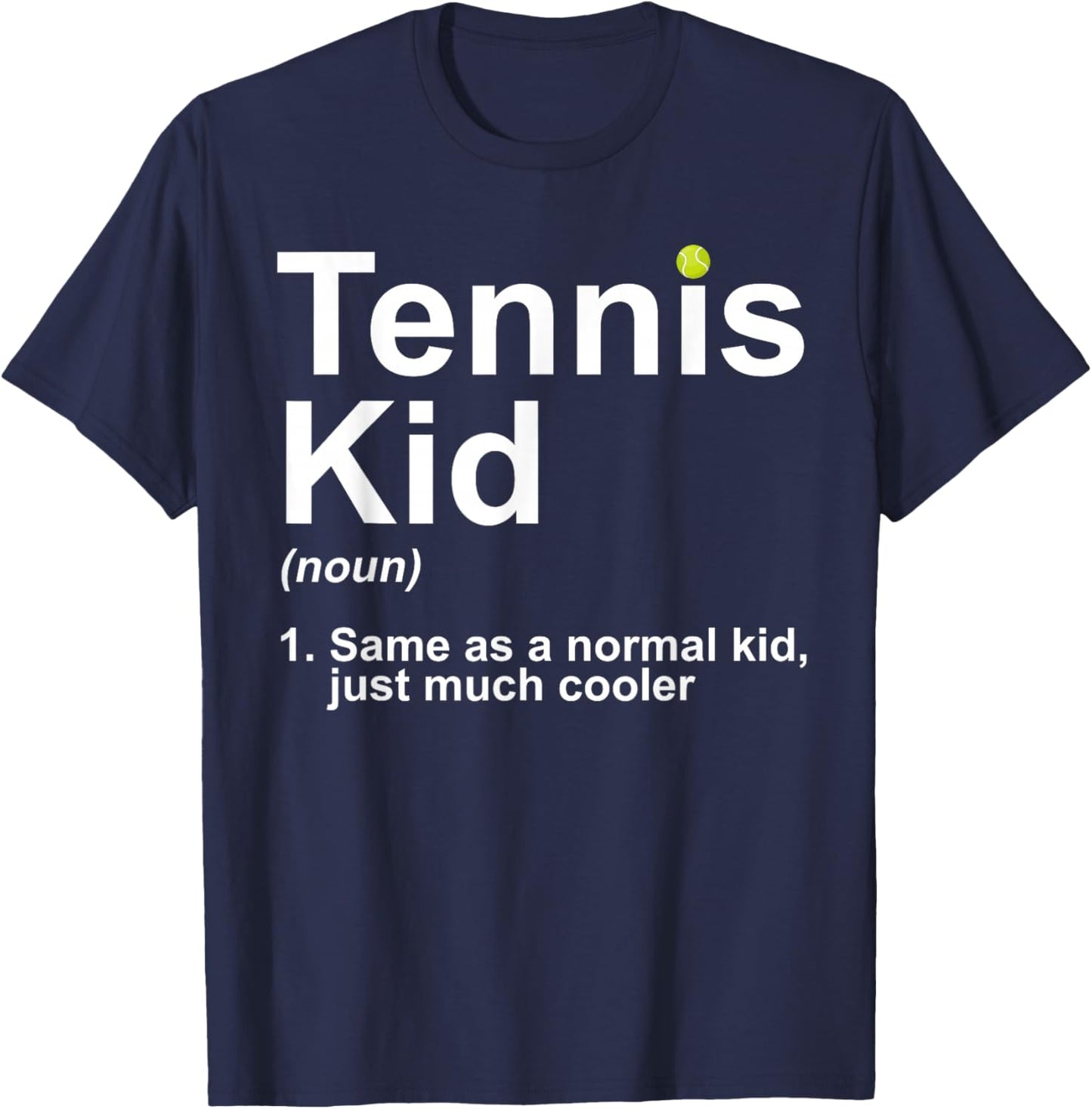 Tennis Kid Art For Boys Kids Girl Tennis Lover Tennis Player T-Shirt - T-Shirt | Navy