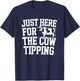 Funny Cow Tipping Joke Country Life Prank T-Shirt - T-Shirt | Navy