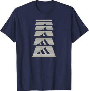 adidas Badge of Sport Lined Graphic T-Shirt - T-Shirt | Navy