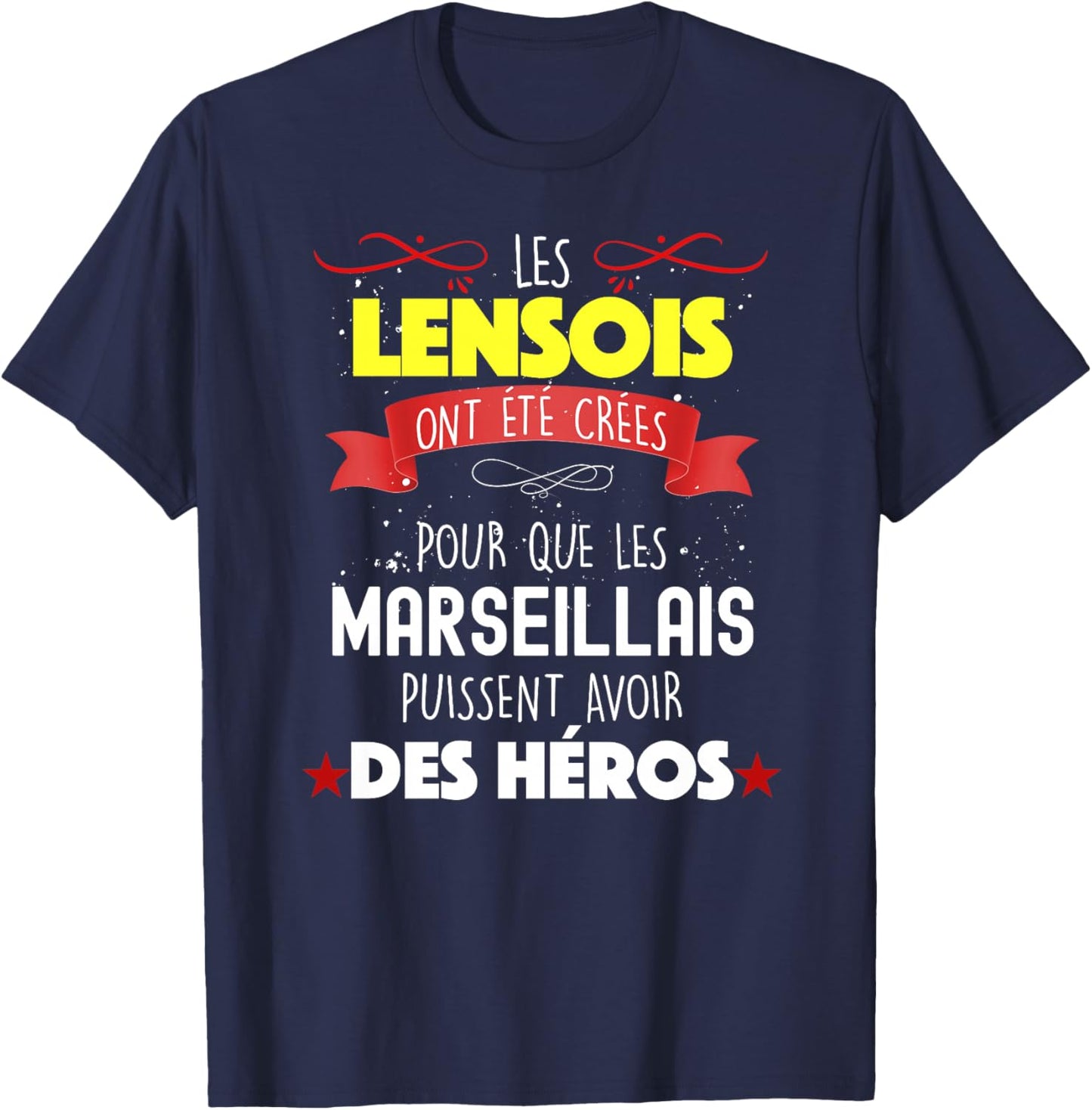 Homme rc Lens Homme Humour Papa Papy Tonton Garçon Fan De Foot Haut de Gamme T-Shirt - T-Shirt | Navy