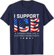 I Support Ice - Patriotic Immigration Law on Border Security T-Shirt - T-Shirt | Navy