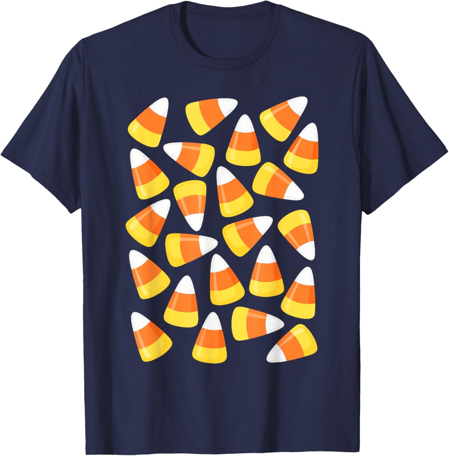 Candy Corn Shirt Adult Kids Men Women Candy Corn Costume T-Shirt - T-Shirt | Navy