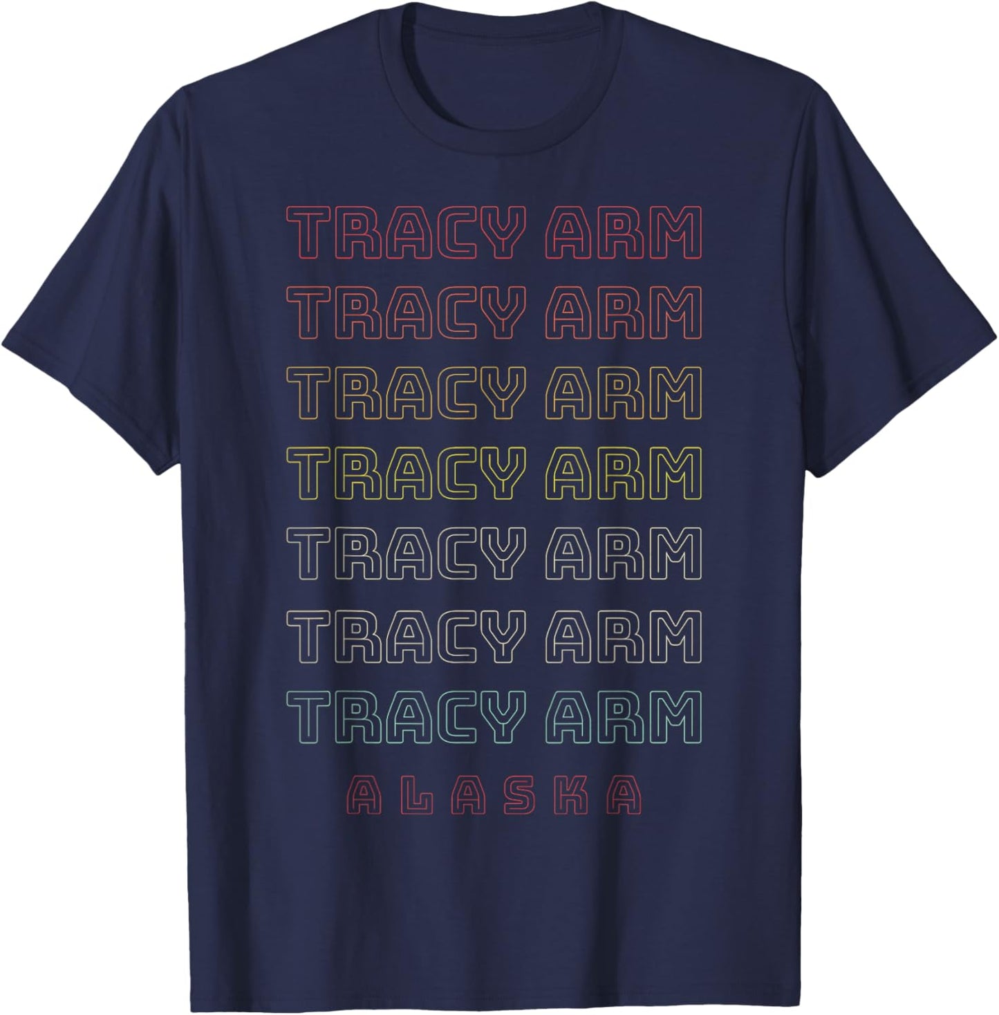 Tracy Arm Alaska T-Shirt - T-Shirt | Navy