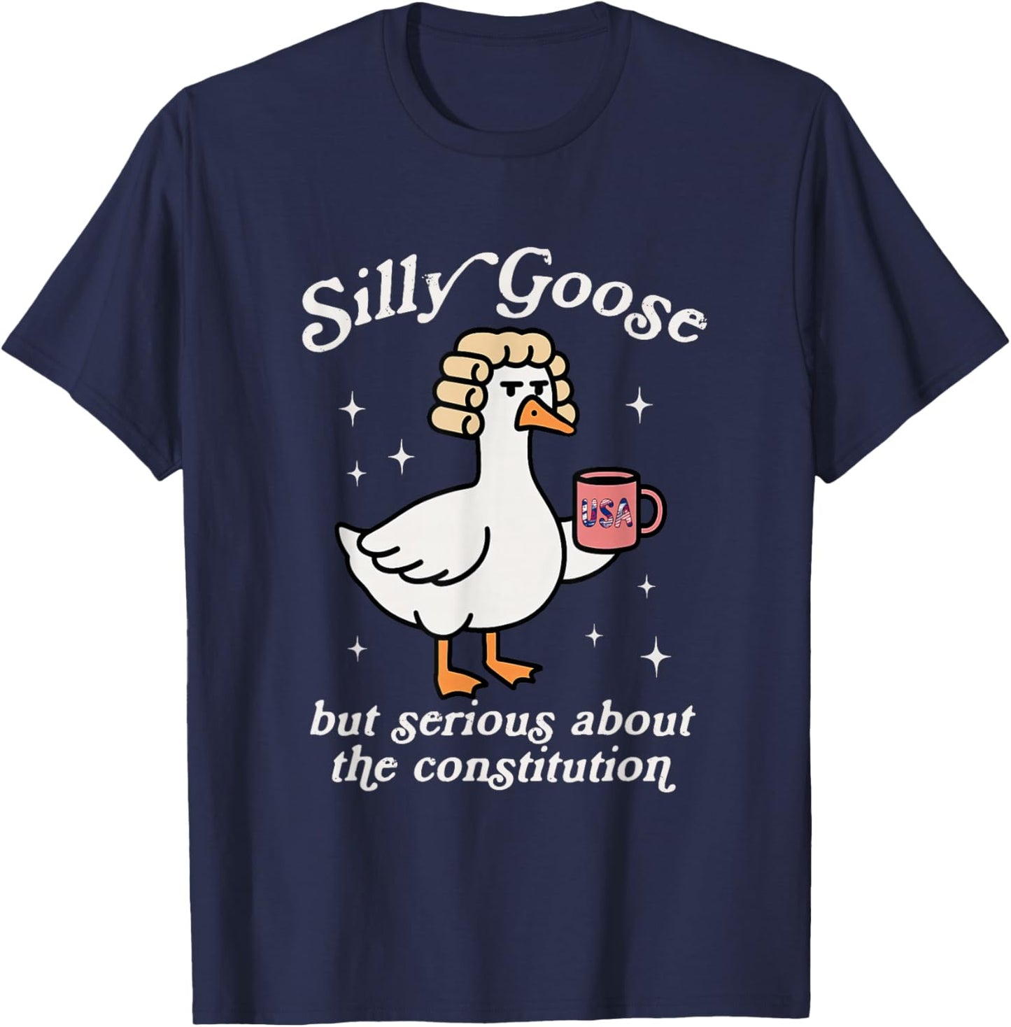 Silly-Goose Serious About The Constitution History Teacher T-Shirt - T-Shirt | Navy
