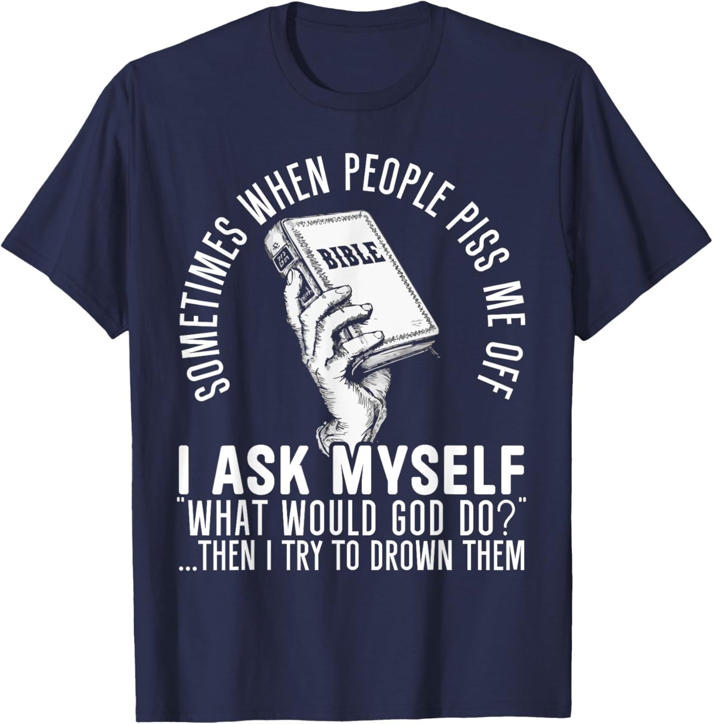 Atheism Anti-Religion Agnostic Freethinker Atheist T-Shirt - T-Shirt | Navy
