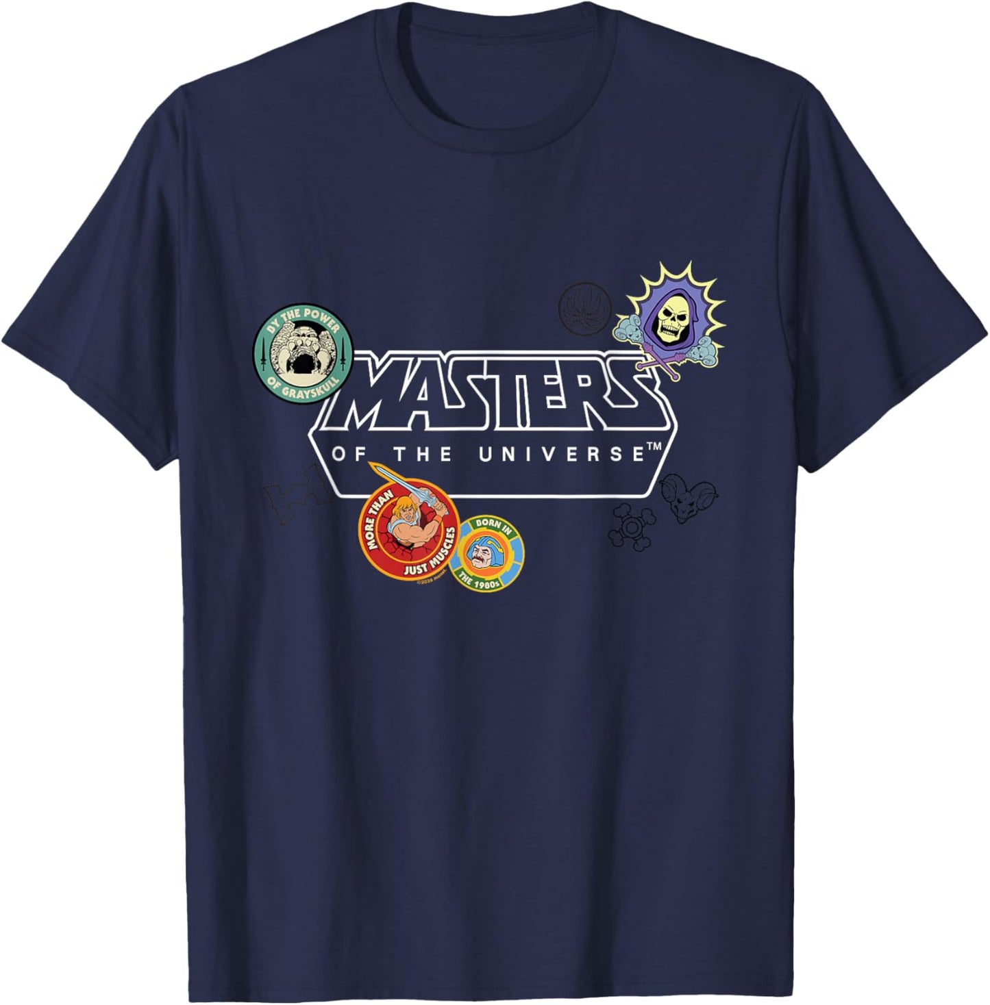 Masters of the Universe Logo and Badge T-Shirt - T-Shirt | Navy
