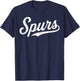 Retro Vintage Spurs T-Shirt - T-Shirt | Navy