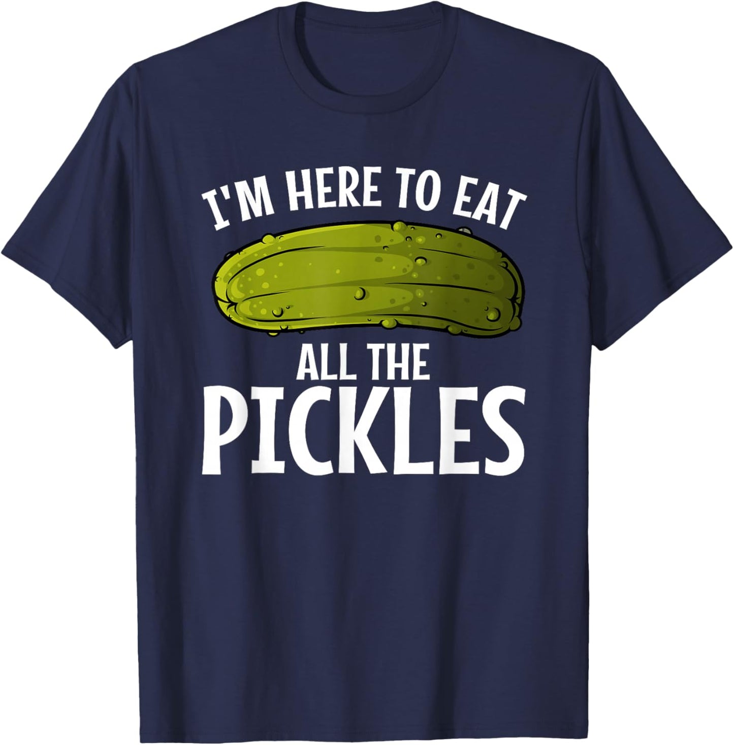 Best Pickle Design Women Kids Cucumber Pickle Lover T-Shirt - T-Shirt | Navy