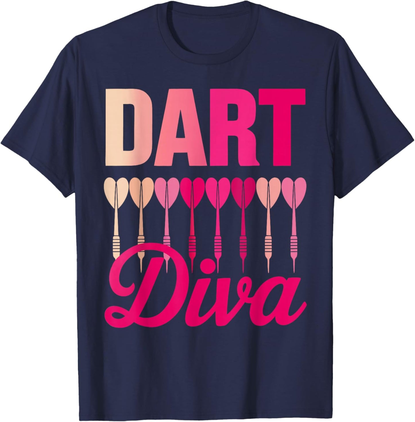 Girl Darts Player Bar League Women Play Darts T-Shirt - T-Shirt | Navy