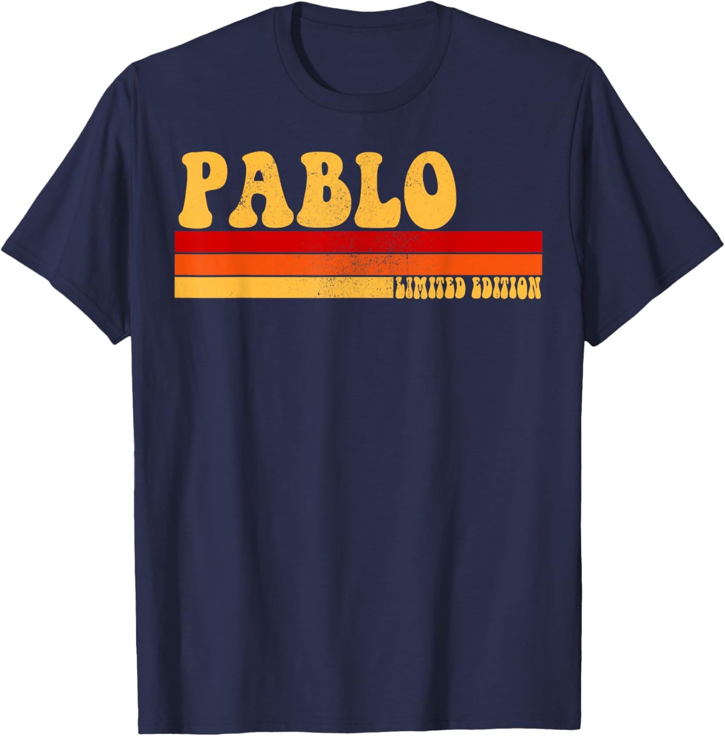 PABLO Name Personalized Idea Men Retro Vintage PABLO T-Shirt - T-Shirt | Navy