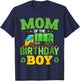 Mom of The Birthday Boy Recycling Truck Birthday Family T-Shirt - T-Shirt | Navy
