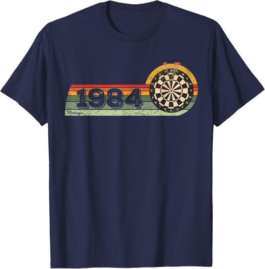 Darts Player Birthday born in 1984 Games Darts T-Shirt - T-Shirt | Navy