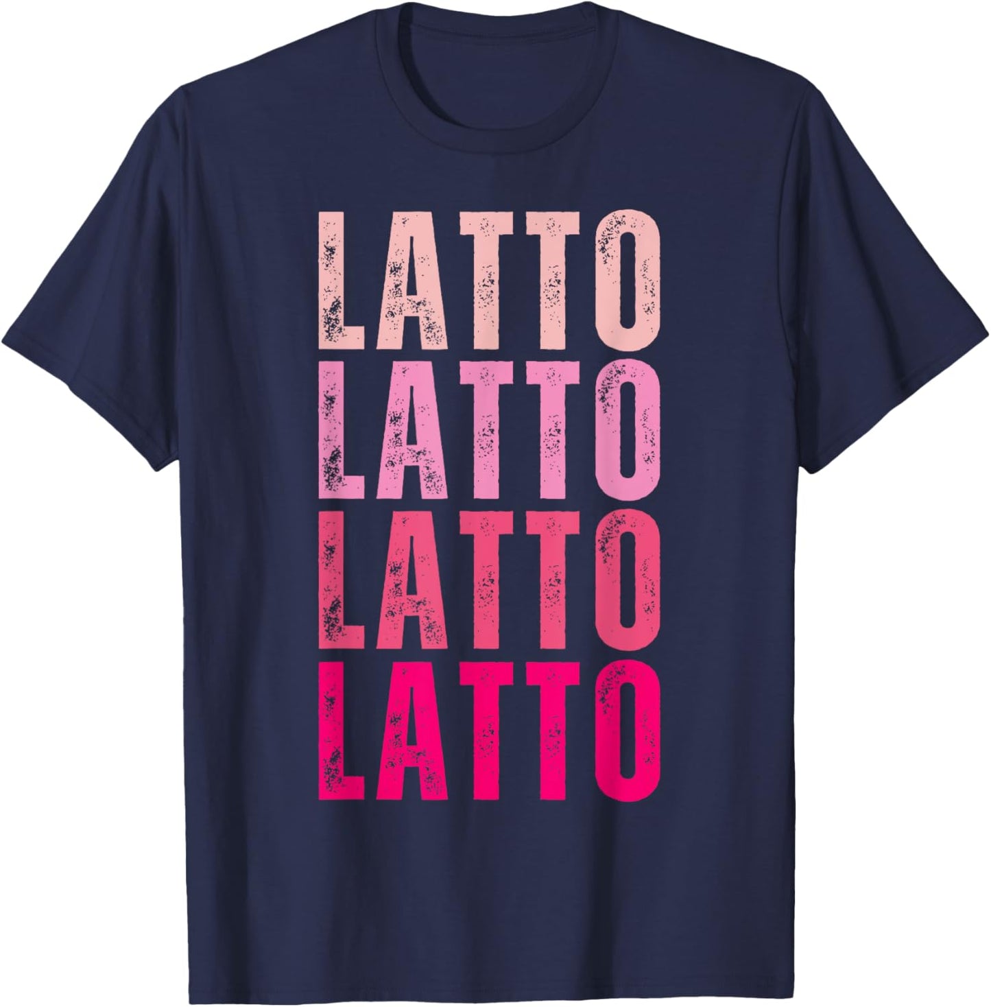 Personalized Name Latto I Love Latto Vintage T-Shirt - T-Shirt | Navy