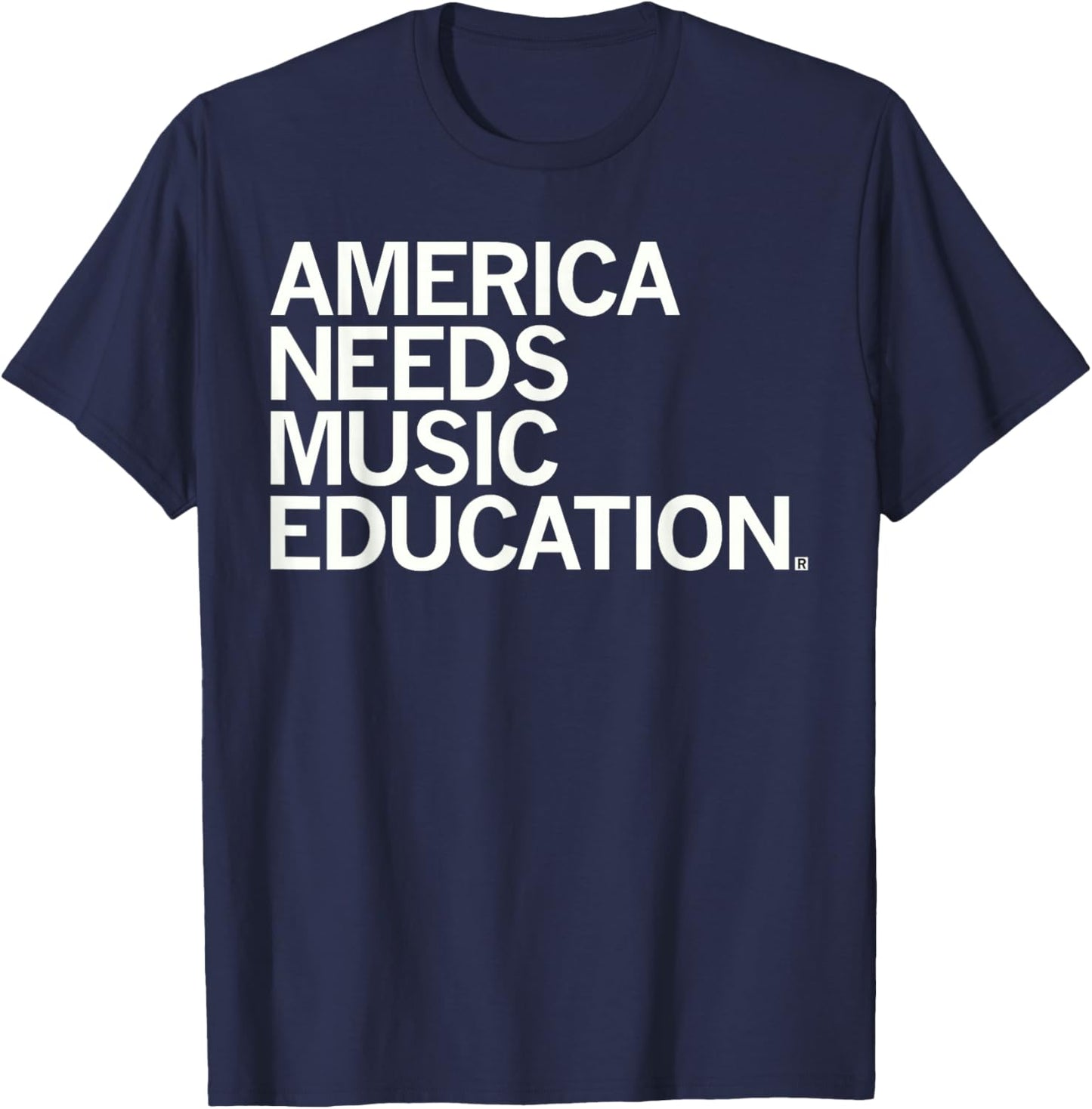 America Needs Music Education Advocacy Back to School T-Shirt - T-Shirt | Navy
