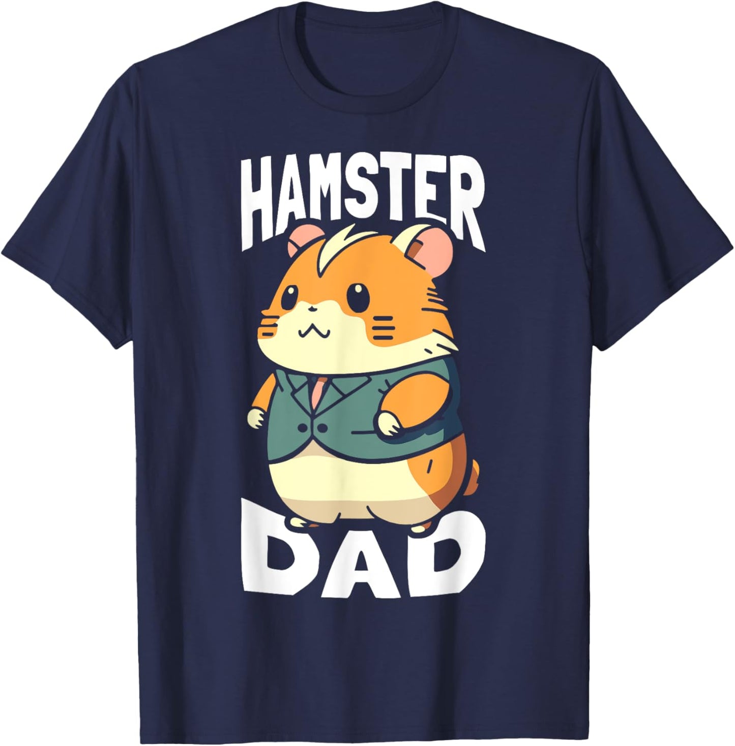 Imprimé Hamster Dad T-Shirt - T-Shirt | Navy